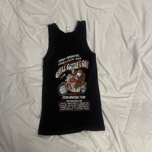 motorcycle graphic tank top medium american apparel